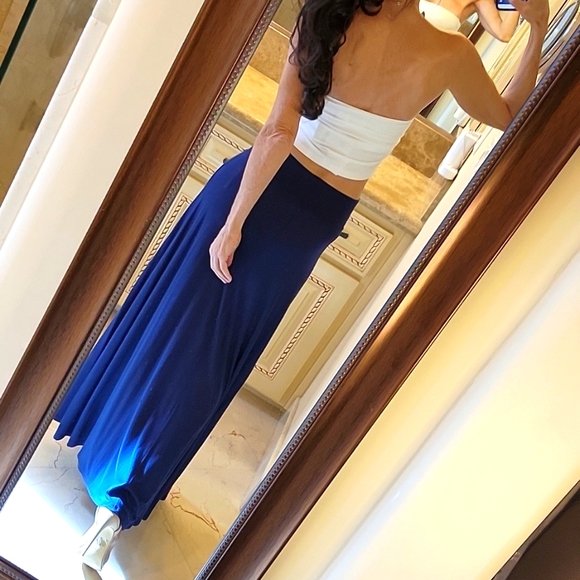 A. Byer Navy Flowy Skirt/Dress, S - Picture 12 of 16